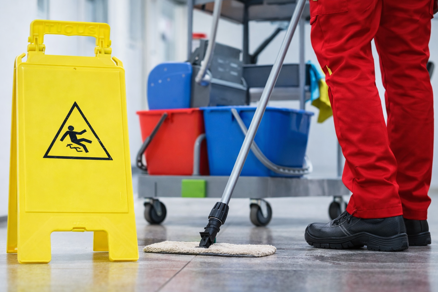 Reinigung im Einsatz